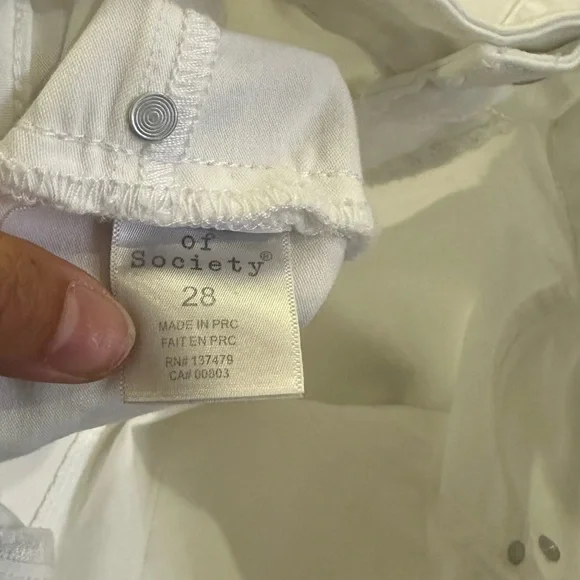 Articles Of Society Women's Crisp White Ankle Jeans - Picture 8 of 11